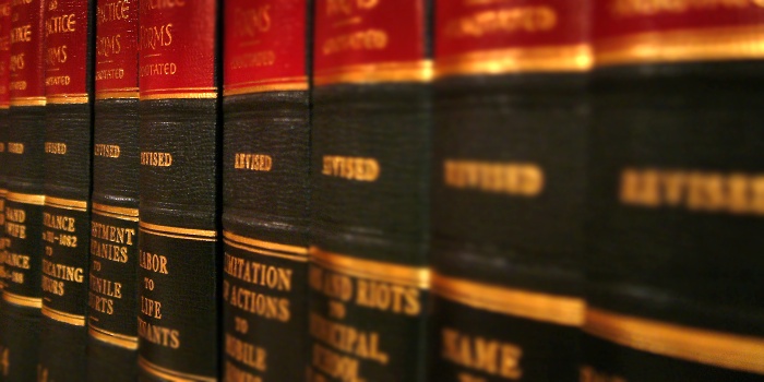 Image of legal books - red